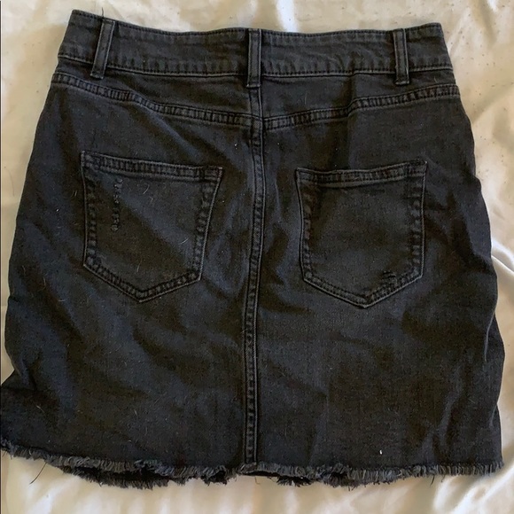 black jean skirt - Picture 2 of 2